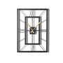 Wallity Reloj de Pared Decorativo de Metal November XL 70x49 cm Negro Elegante para Salón y Dormitorio